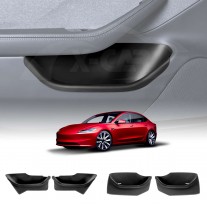Tesla Model 3 Highland 2023-Onwards Car Door Side Fully Cover Protector Storage Box Tray Organizer Accessories Front and Rear Set of 4