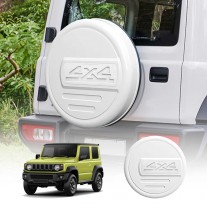 Spare Wheel Cover for Suzuki Jimny 3-Door 2018-Onwards Spare Tire Protective Cover White Exterior Modification Accessories