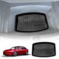 Tesla Model 3 Highland 2023-Onwards All-Weather Rear Well Liner Rear Trunk Toolbox Cargo Mat