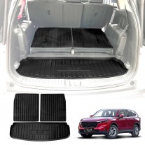 Boot Liner Back Seat Protector for Honda CRV CR-V 7 Seats 2023-Onwards Heavy Duty Cargo Trunk Mat Luggage Tray 3Pcs Set
