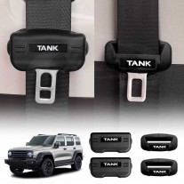 Seat Belt Buckle Silicone Protective Cover for GWM Tank 300 Tank300 2023-Onwards Car SeatBelt Interior Assessories Set of 4