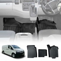 3D Front Floor Mats for Toyota HiAce Van 2019-Onwards Heavy Duty All Weather Car Mat Floor Liner