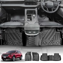 3D Floor Mats for GWM Haval H6/H6 GT 2021-Onwards Heavy Duty All Weather Car Mats Carpet Liner Set