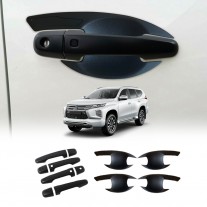 Door Handles Bowl Inserts Cover for Mitsubishi Pajero Sport 2015-2025 Matt Black protector