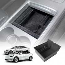 Centre Console Organizer Tray for Tesla Model 3 2017-2023 and Model Y 2021-2025 Armrest Storage Box Cubby Drawer Container