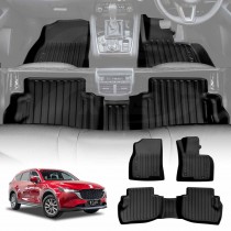 Front Rear Floor Mats for Mazda CX-8 CX8 2018-2024 Heavy Duty All Weather Car Mats Carpet Liner Set