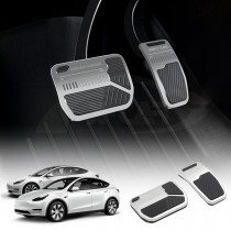 Tesla Model 3 2017-2023 and Model Y 2021-2025 Performance Foot Pedals Pads Cover Aluminum Non-Slip Anti-Slip Accelerator Brake Accessories
