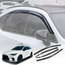 Weathershields for Lexus RX RX350 RX500 2022-Onwards Car Weather Shields Wind Deflectors Window Sun Visor 6 Pcs