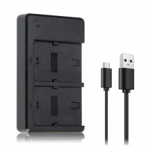 USB Dual Charger for Sony Camera NP-FW50 Battery