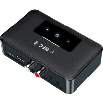 Bluetooth 5.0 Transmitter Receiver HiFi Wireless 3.5mm AUX NFC to 2 RCA Audio Adapter