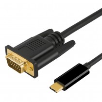 USB C Type-C Thunderbolt 3 Male to VGA Male Adapter Cable For MacBook Pro Galaxy S20 S10 S9 S8