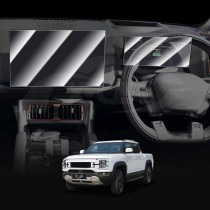 Tempered Glass Dash Center Console Screen Protector for BYD Shark 6 2024-Onwards Touchscreen Anti-Scratch Cover Accessories