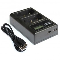 USB Battery Dual Charger for Nikon EN-EL3e Camera