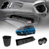 Centre Console Organizer Tray Rubber Cup Holder Insert for BYD Dolphin 2023-2025 Storage Box Interior Accessories