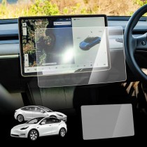 Tesla Model 3 2017-2023 and Model Y 2021-2025 Tempered Glass Screen Protector Touchscreen Anti-Scratch 9H Protection