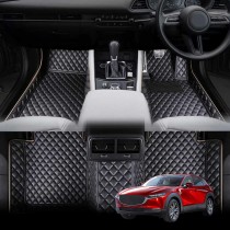 Mazda CX-30 CX30 2019-Onwards Premium Custom Made PU Leather Car Mat Floor Liner Carpet Complete Set