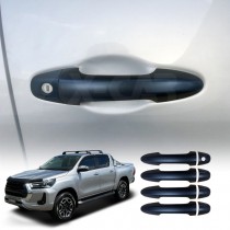 Door Handles Cover for Toyota Hilux 2015-2025 Matt Black protector