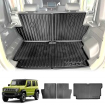 Boot Liner Back Seat Protector Set for Suzuki Jimny XL 5 Door 2023-Onwards Heavy Duty Car Kick Mats Cover Cargo Trunk Mat