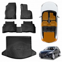 3D Floor Mats Boot Liner for Mazda CX5 CX-5 2012-2017 All Weather Heavy Duty Cargo Car Trunk Luggage Tray