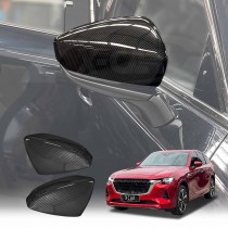 Rear View Mirror Trim Cover for Mazda CX-60 CX60 2023-Onwards Exterior Accessories Side Mirror Cap Carbon Fiber Style