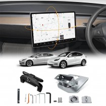 Tesla Model 3 2017-2023 and Model Y 2021-2025 Screen Rotate Swivel Mount Kit GPS Navigation Rotation Stand Holder Accessories