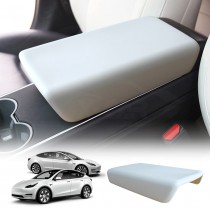 Tesla Model 3 2017-2023 and Model Y 2021-2025 Center Console TPE Armrest Pad Cover Decoration Protector Accessories