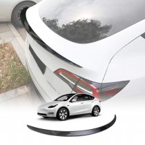 Carbon Fiber Style Spoiler for Tesla Model Y 2022-2025 Rear Trunk Wing Lip Tail Performance Style