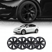 Tesla Model Y 2022- 2025 Wheel Protector Cover Caps 19 Inch Rim Hubcap Hub Cap Matt Black (Set of 4)