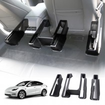 Tesla Model Y 2022-2025 Front Rear Under Seat Slide Rail Track Guards Pad Full Cover Protector Anti-Kick Corner Protection Case 