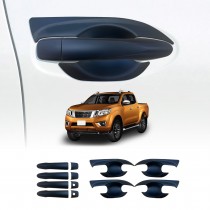 Door Handles Bowl Inserts Cover for Nissan Navara D23 NP300 2015-2025 Matt Black protector