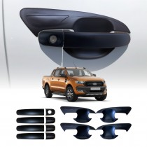 Door Handles Bowl Inserts Cover for Ford Ranger 2011-2022 Matt Black protector