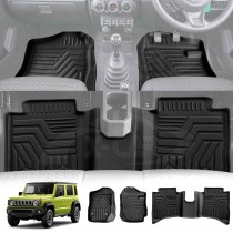3D Floor Mats for Suzuki Jimny XL 5-Door Manual Transmission 2023-Onwards Heavy Duty All Weather Car Mats Carpet Liner Set