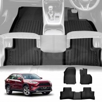 3D Floor Mats for Toyota Rav4 Rav 4 XC50 Petrol 2019-2025 Heavy Duty All Weather Car Mats Carpet Liner Set