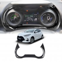 Carbon Fiber Style Car Dashboard Panel Trim Cover for Toyota Yaris/Yaris Cross 2020-2025
