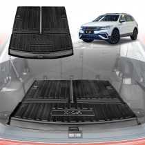 Boot Liner for Volkswagen VW Tiguan Allspace 7-Seater 2018-2024 Heavy Duty Cargo Trunk Mat Luggage Tray