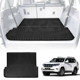Cargo Rubber Waterproof Mat Boot Liner Cover Luggage Tray for TOYOTA PRADO 150 Series 7 Seater 2009-2024