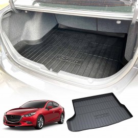 Boot Liner for Mazda 3 Sedan BN BM 2014-2019 All Weather Heavy Duty Cargo Trunk Cover Mat Luggage Tray Car Accessories