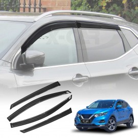 Weathershields for Nissan QASHQAI 2014-2021 Car Weather Shields Wind Deflectors Window Sun Visor