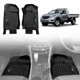 3D Floor Mats for Mazda BT-50 BT50 Single Cab UP UR Series 2011-2020 All-Weather Heavy Duty Customized Car Carpet Liners Full Set