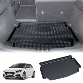 Boot Liner for Hyundai i30 Hatchback 2018-Onwards Height Ajustable Boot Heavy Duty Cargo Trunk Cover Mat Luggage Tray