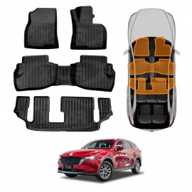 3D Floor Mats for Mazda CX-8 CX8 2018-2024 Heavy Duty All Weather Car Mats Carpet Liner Set