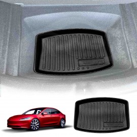 Tesla Model 3 Highland 2023-Onwards All-Weather Rear Well Liner Rear Trunk Toolbox Cargo Mat