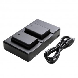 2x Replacement Battery + USB Dual Charger for Sony NP-FW50 Camera