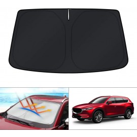 WindScreen Sun Shade for Mazda CX-8 CX8 SUV 2018 2019 2020 2021 2022 2023 2024 Blocks UV Rays Foldable Custom Sun Visor Protector