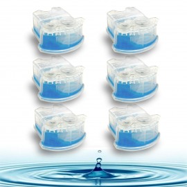 Crystal Pure Cartridge Refills for Braun Clean & Renew Compatible with All SmartCare Cleaning Centers Shavers 6-Pack