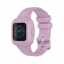 Light Purple Replacement Silicone Wristband Water Resistant Straps for Garmin Fit JR.3/Garmin Vivo Fit JR.3 Fitness Tracker for Kids
