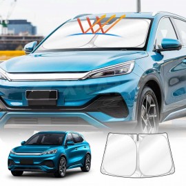 WindScreen Sun Shade for BYD Atto 3 2022-2025 Blocks UV Rays Foldable Custom Wind Screen Sun Visor Protector