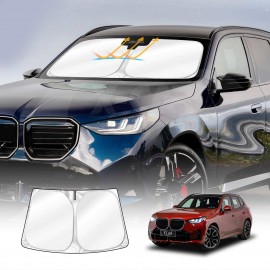 WindScreen Sun Shade for BMW X3 G45 Series 2024-Onwards Blocks UV Rays Sun Visor Protector Foldable Sunshade