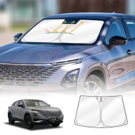 WindScreen Sun Shade for Chery OMODA 5/5 GT 2023-2025 Blocks UV Rays Foldable Custom Wind Screen Sun Visor Protector
