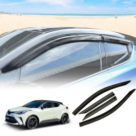 Weathershields for Toyota CHR C-HR 2016-2023 Car Weather Shields Wind Deflectors Window Sun Visor 4-Piece Set